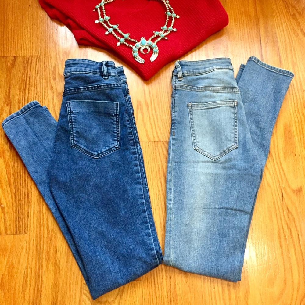 Bundle of 2 H&M high waisted denim jeans! 4&25